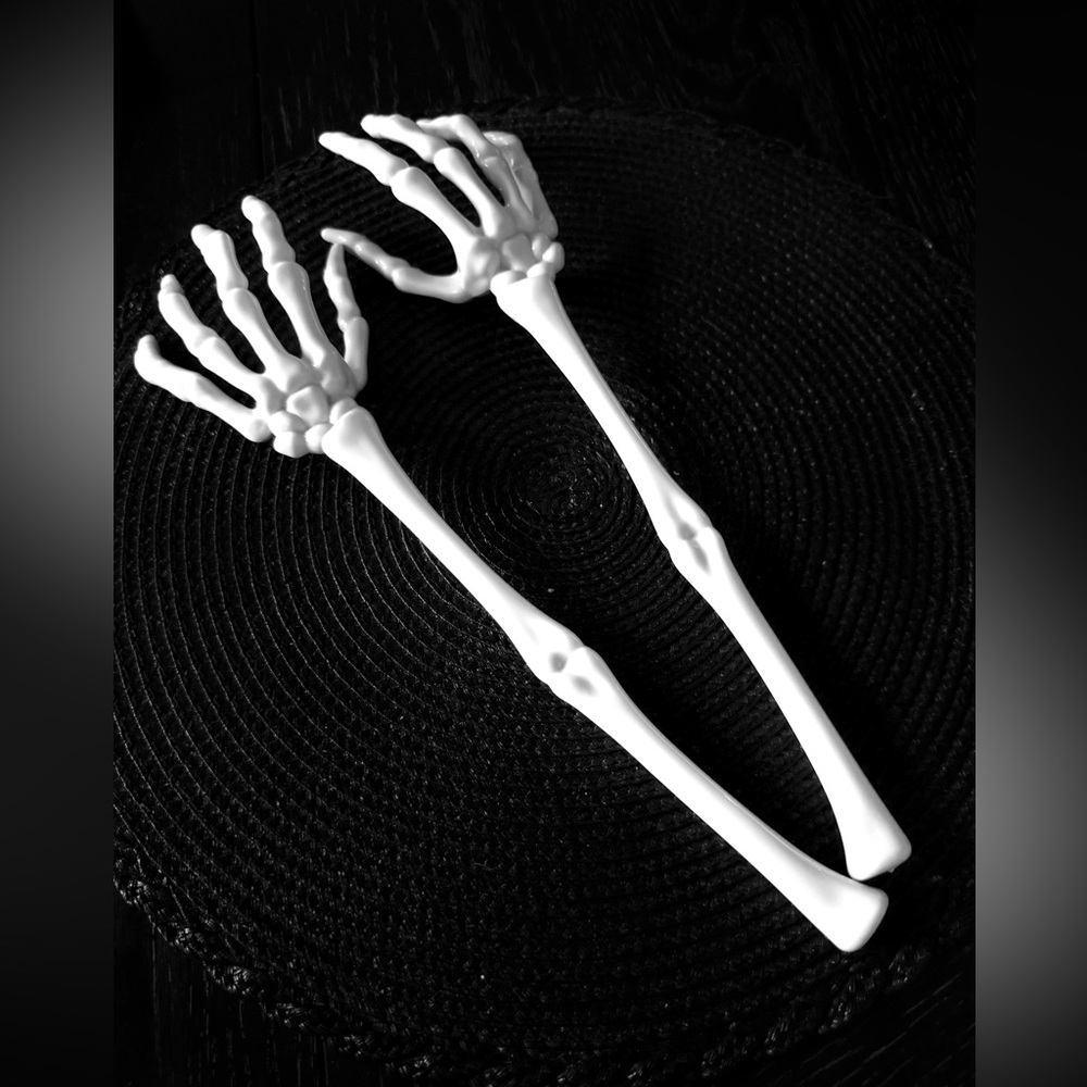 Skeleton Hand Salad Servers
